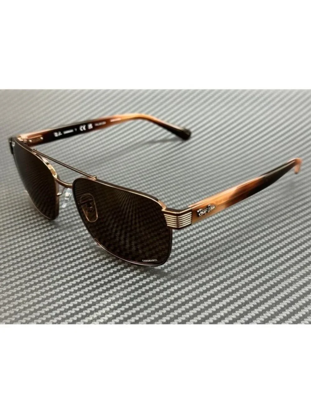 New Ray-Ban Men Copper (Note that color pattern may differ) Sunglasses 61-17-145